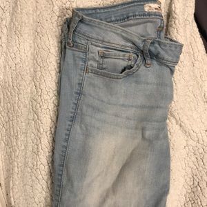 Light blue, long, skinny jeans